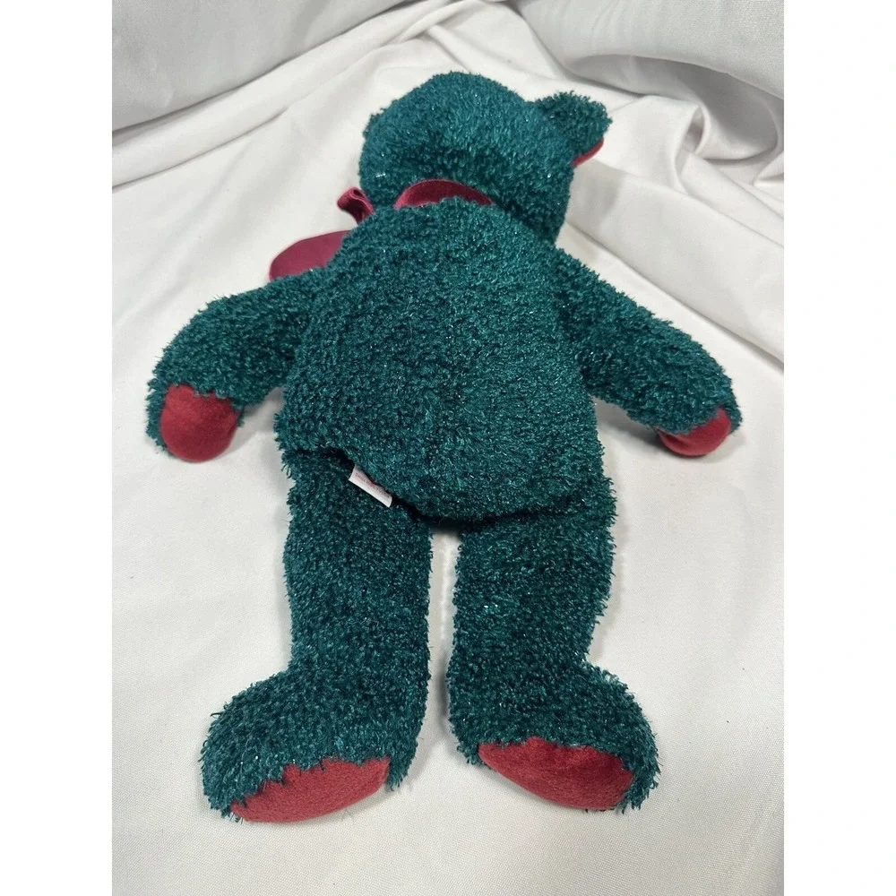 TY beanie baby 12 inch 2001‎ GREEN HOLIDAY TEDDY